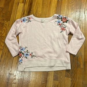 Sundance Pink Embroidered crew neck - M